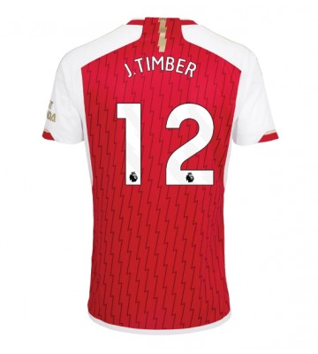 Arsenal Jurrien Timber #12 Primera Equipación 2023-24 Manga Corta